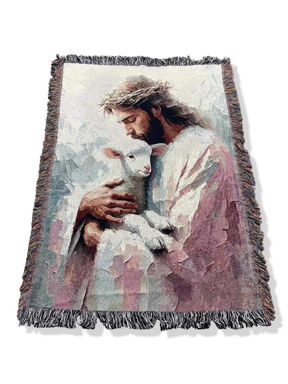 Lamb of God Handmade Woven Blanket